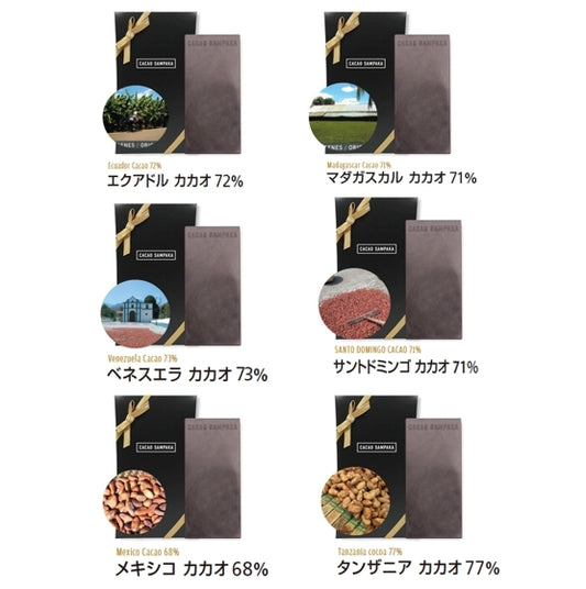 【NEW】【1カ月3,880円x3回 送料込】カカオを巡る旅(板チョコ原産地コレクション)